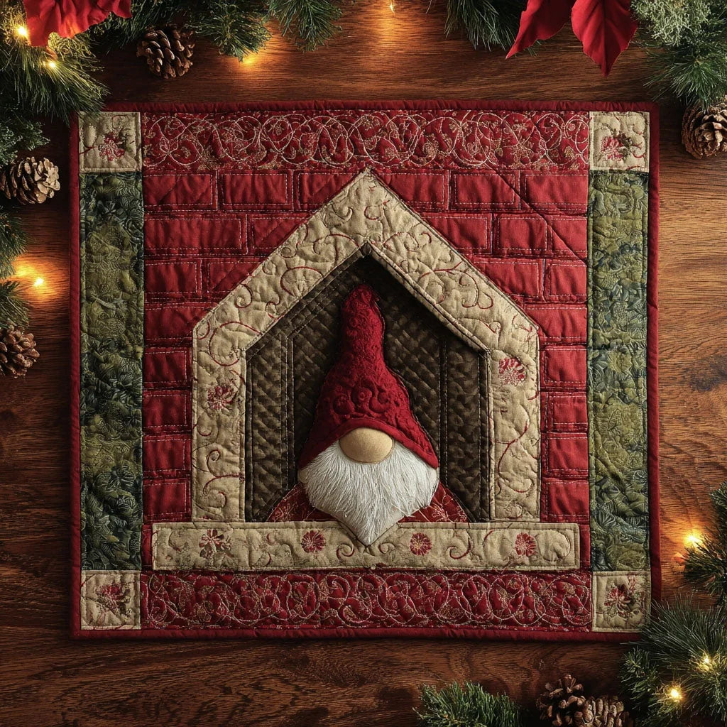 Winter Door Quilted Table Topper