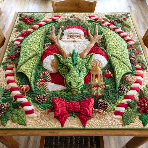 Winter Flame Quilted Table Topper