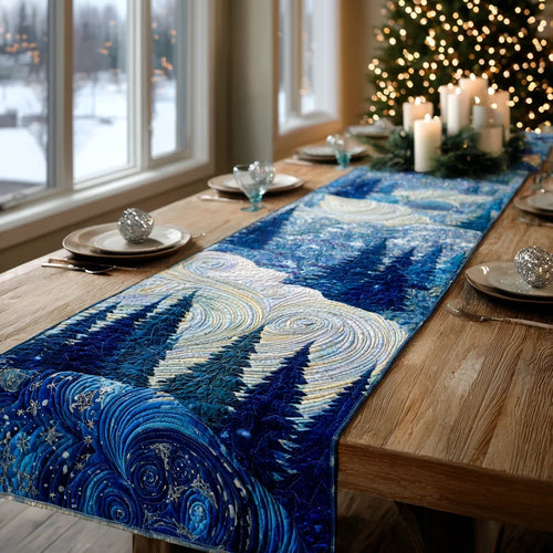 Winter Forest Quilted Table Runner