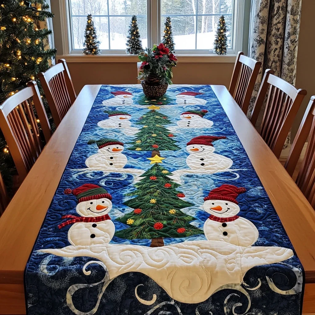 Winter Friends Quilted Table Runner