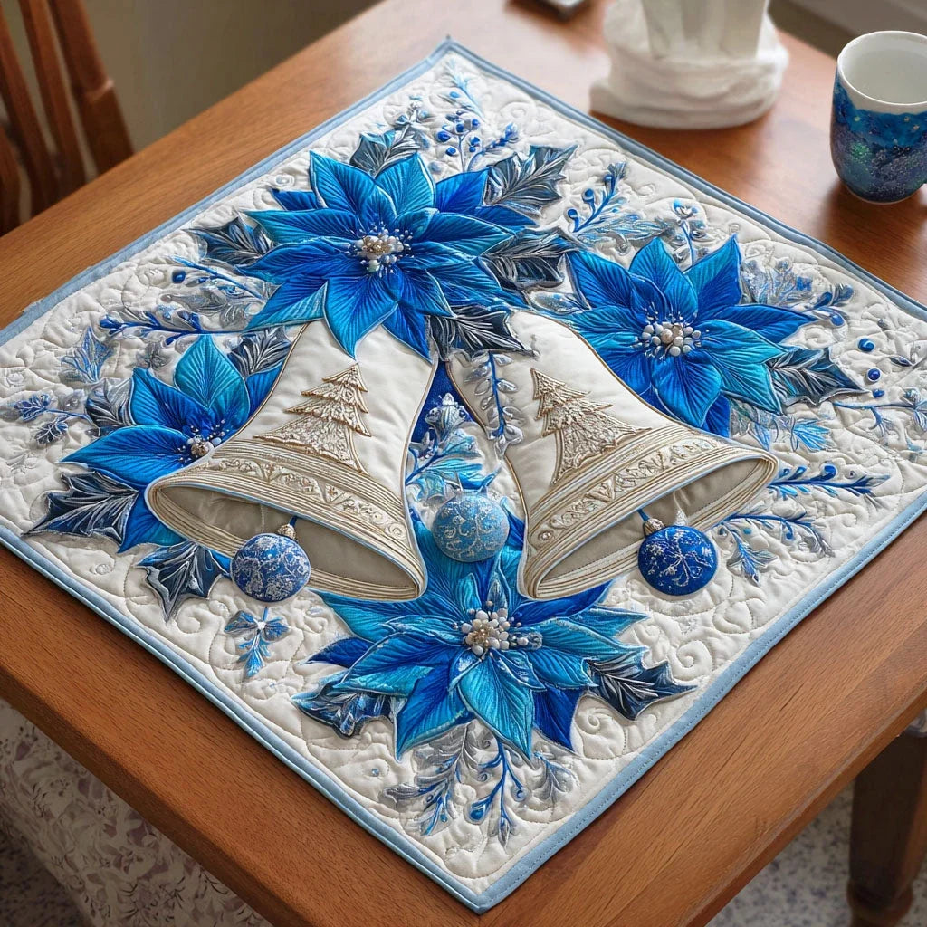 Winter Frost Dream Quilted Table Topper