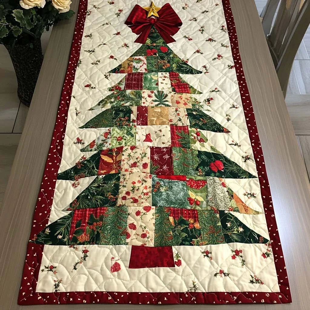 Winter Glow Quilted Table Runner