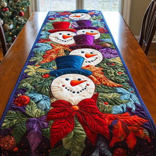 Winter Glow Quilted Table Runner