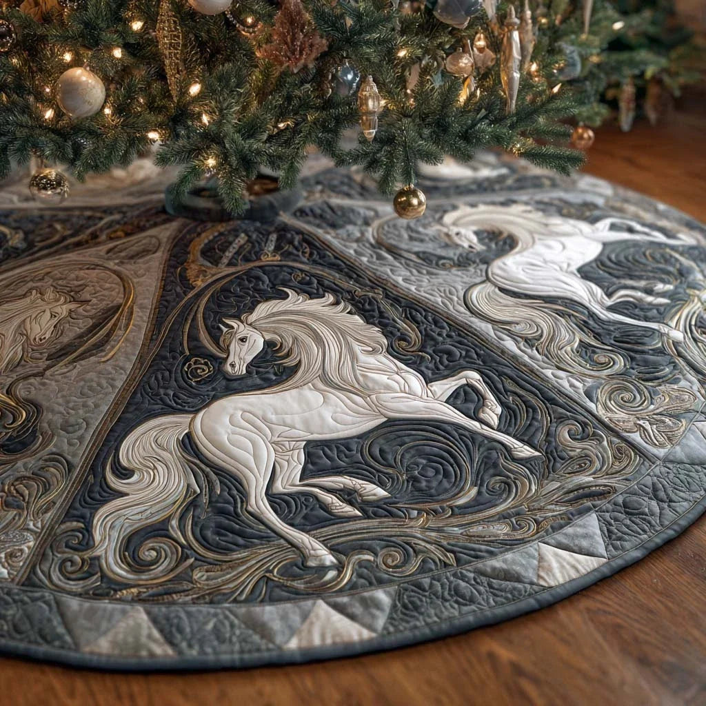 Winter Grace Quilted Tree Skirt