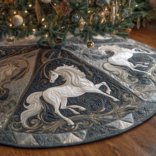 Winter Grace Quilted Tree Skirt