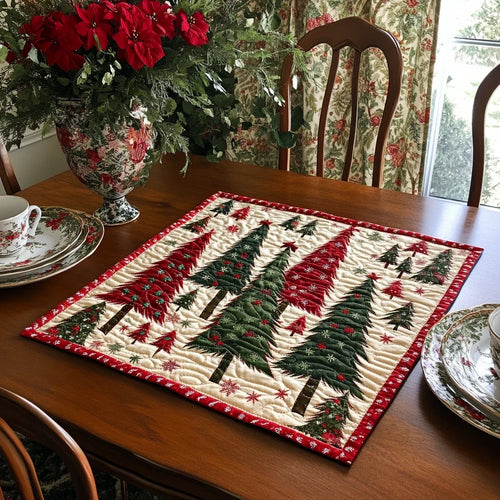 Winter Grove Quilted Table Topper