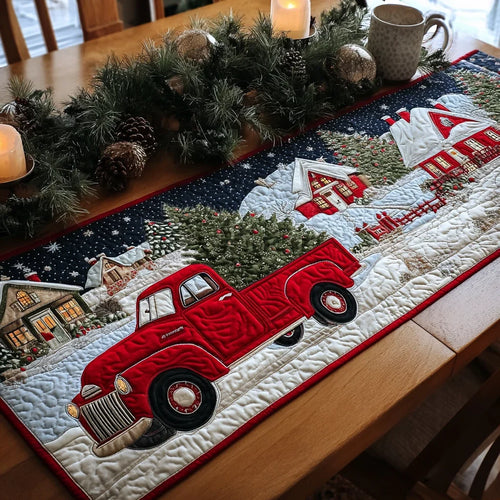 Winter Haul Quilted Table Runner
