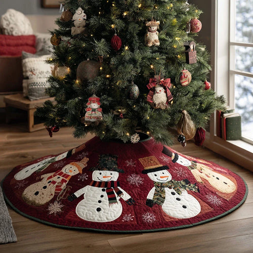 Winter Magic Christmas Quilted Tree Skirt