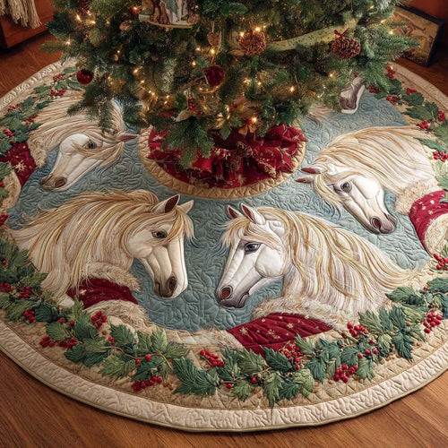 Winter Majesty Quilted Tree Skirt