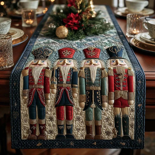 Winter Nutcracker Quilted Table Runner