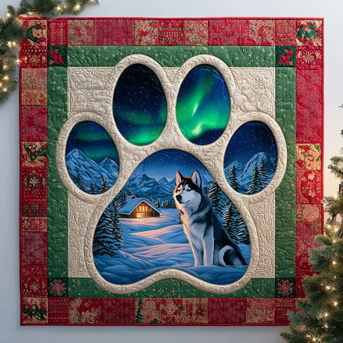 Winter Paw Quilt Blanket