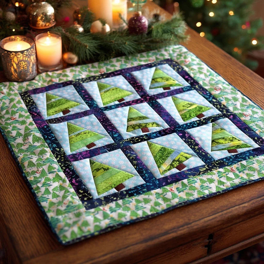 Winter Prism Quilted Table Topper