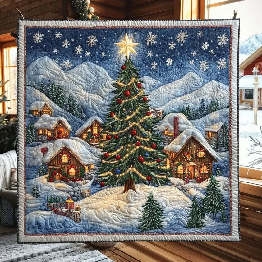 Winter Village Quilt Blanket