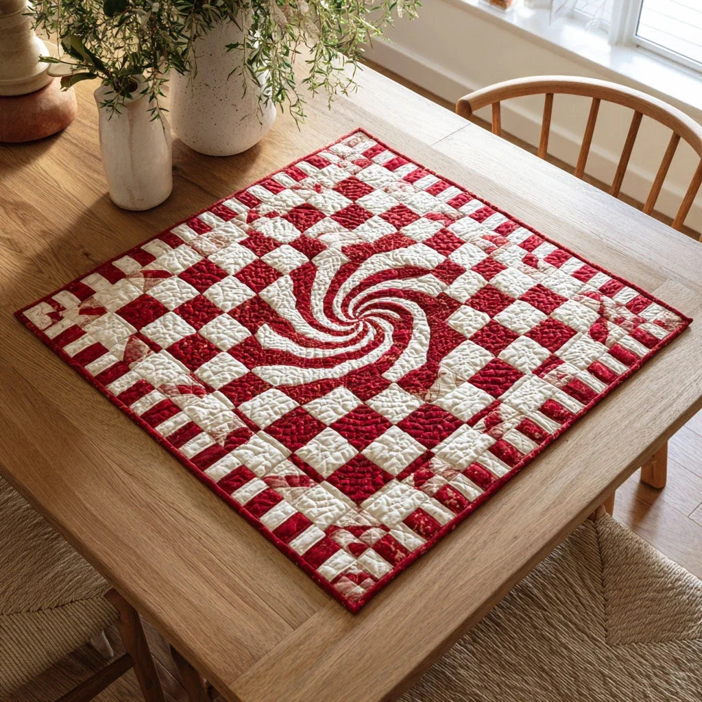Winter Whimsy Quilted Table Topper