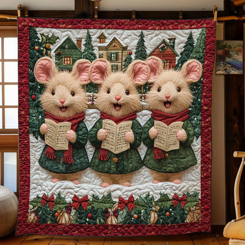 Winter Whisker Choir Quilt Blanket