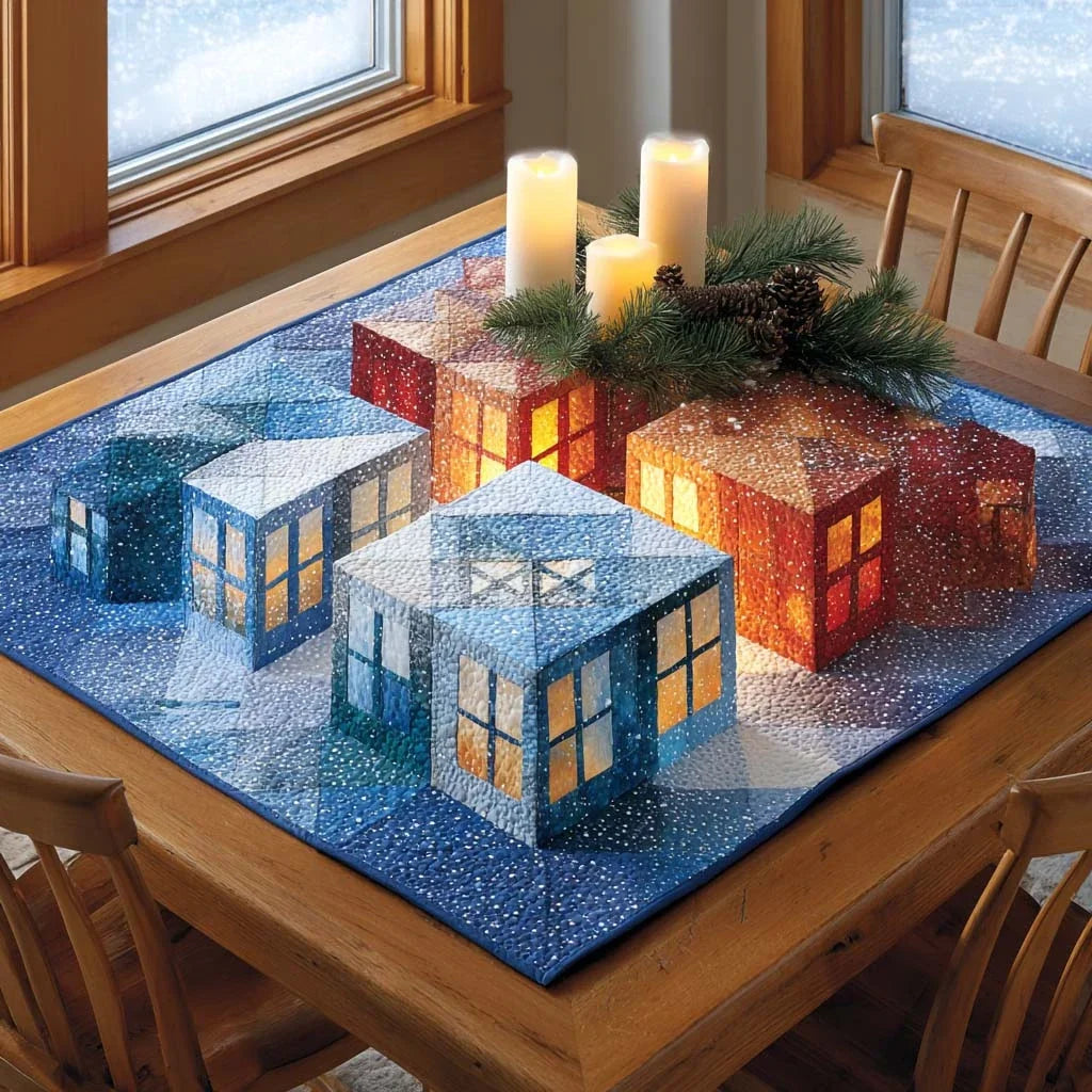 Winter Windows Quilted Table Topper