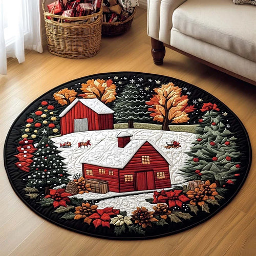 Winterberry Homestead Quilted Round Mat