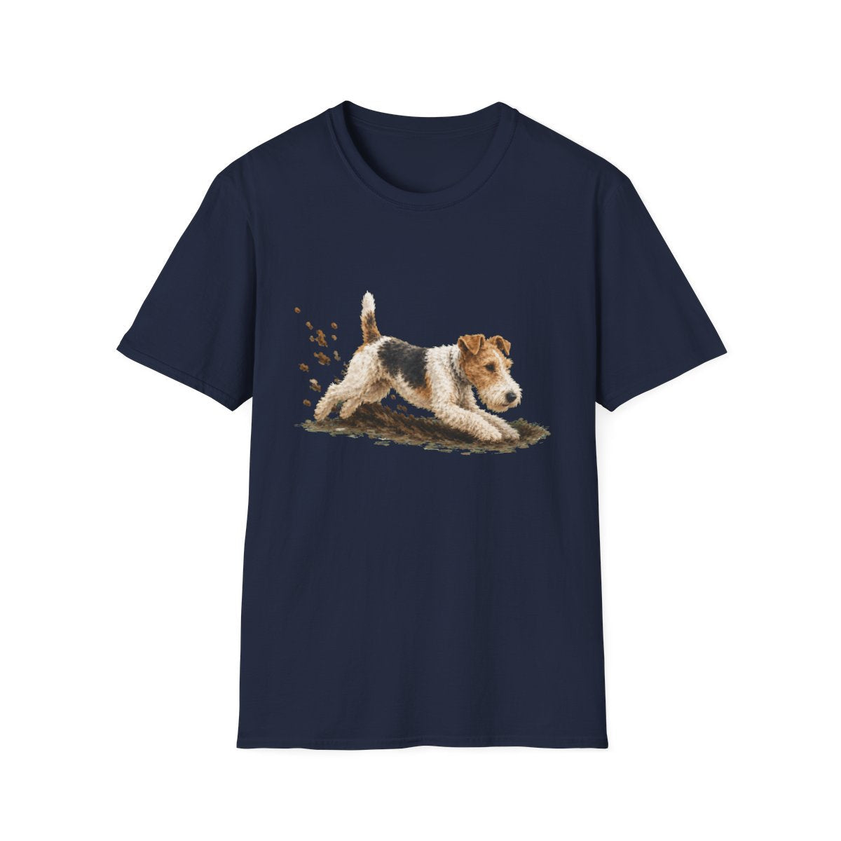 Wire Fox Terrier Excavating Mode On Tee