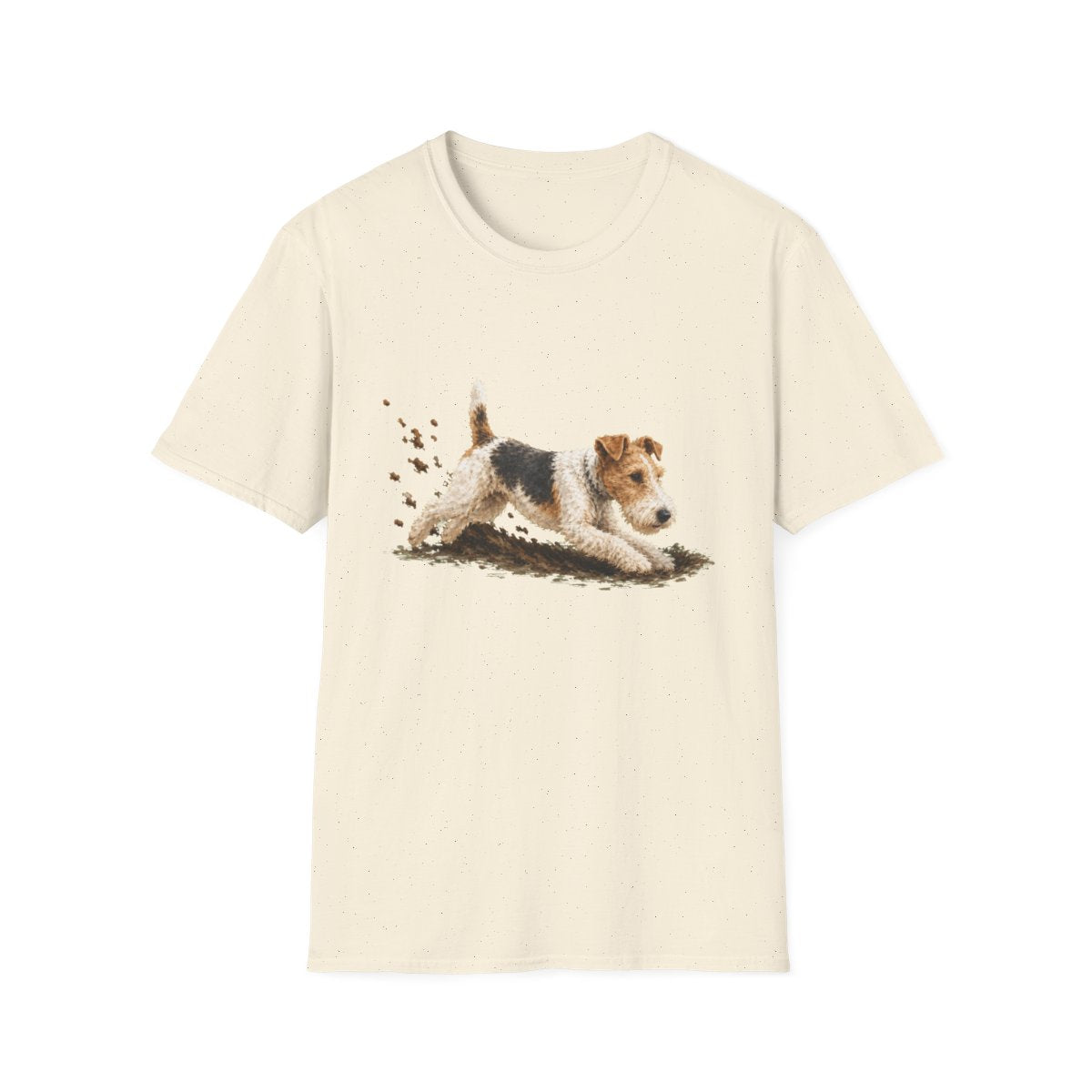 Wire Fox Terrier Excavating Mode On Tee