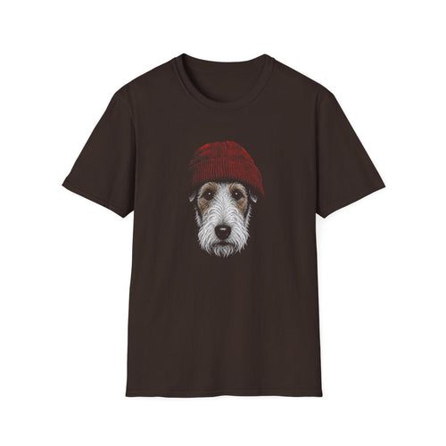 Wire Fox Terrier In Beanie Tee