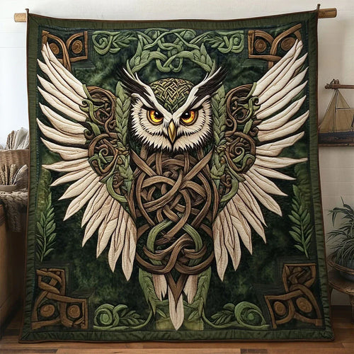 Wisdom Owl Quilt Blanket