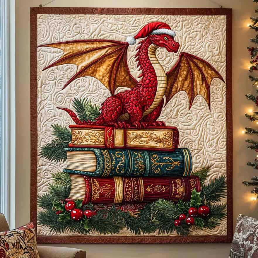 Wise Dragon Quilt Blanket