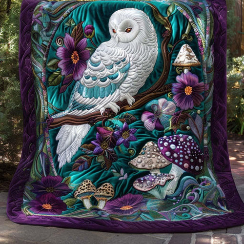 Wise Owl Quilt Blanket - Quilted Blanket by Wild and Way