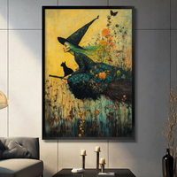 Botanical Witch Broom Ride Canvas Wall Art