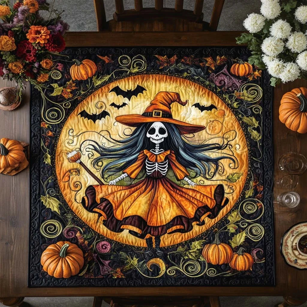 Witchy Whirl Quilted Table Topper