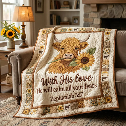 With His Love Quilt Blanket