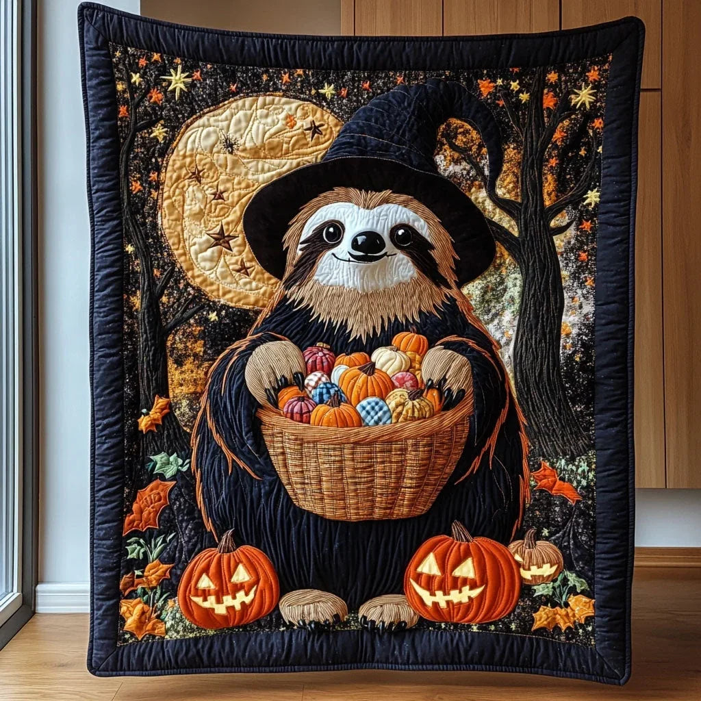 Wizard Sloth Quilt Blanket