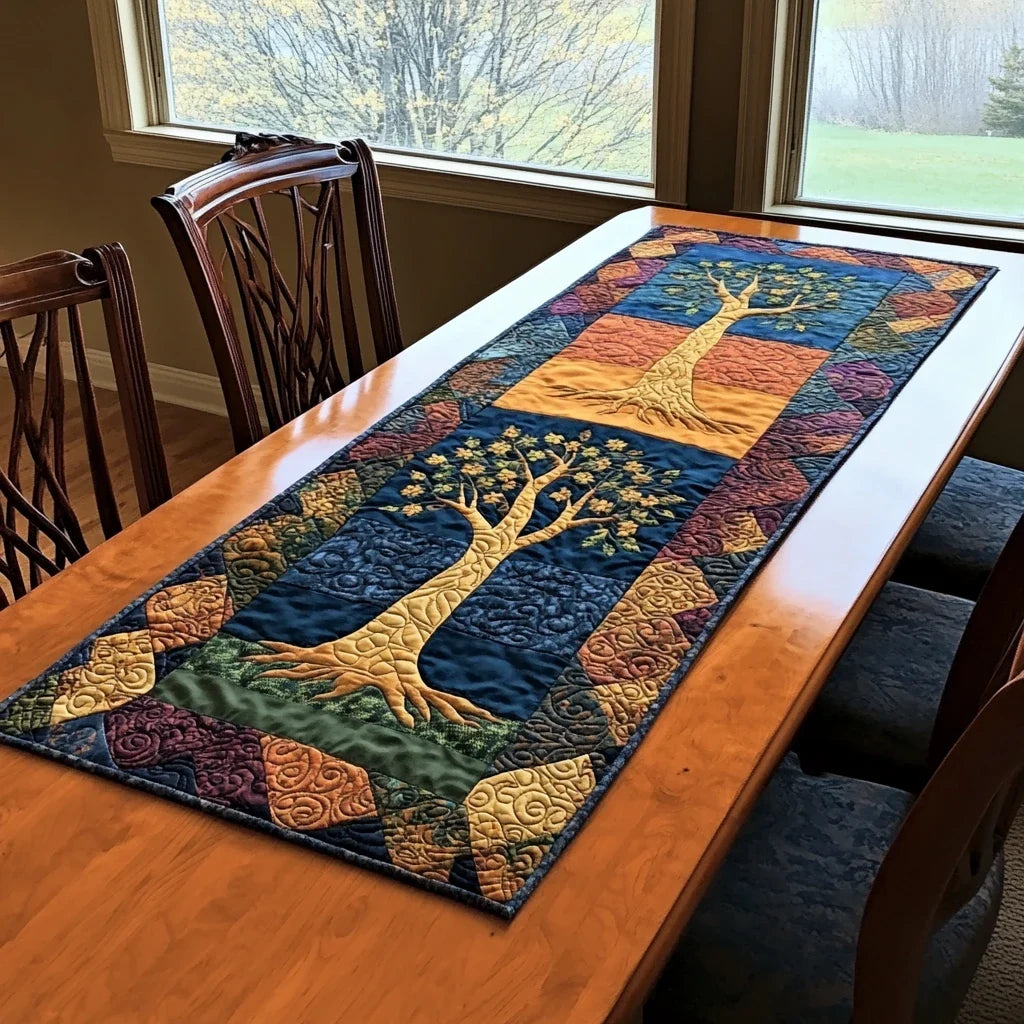Woodland Glow Quilted Table Runner