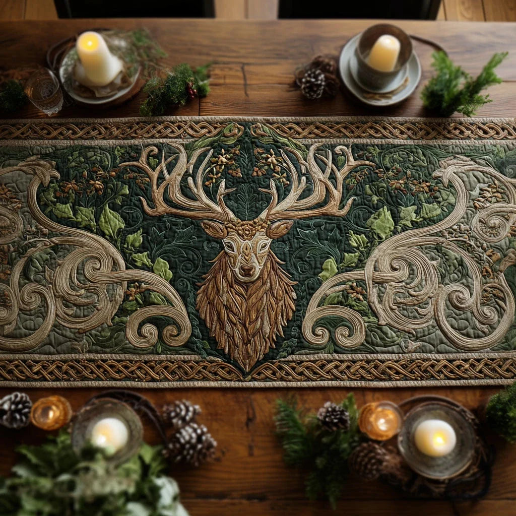 Woodland Guardian Quilted Table Runner