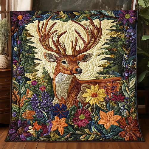 Woodland Majestic Deer Quilt Blanket