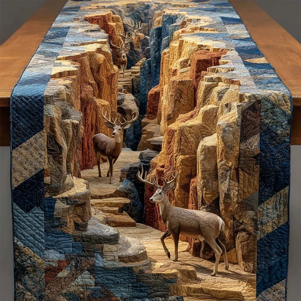Woodland Majesty Quilted Table Runner