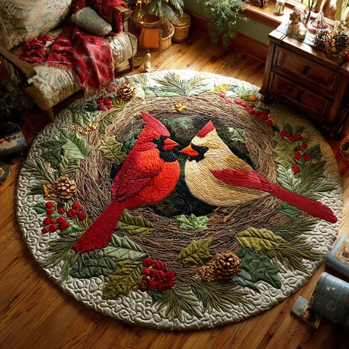 Woodland Melody Quilted Round Mat