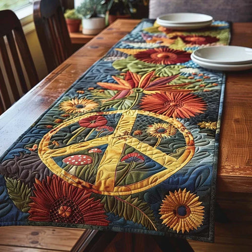 Woodland Peace Quilted Table Runner