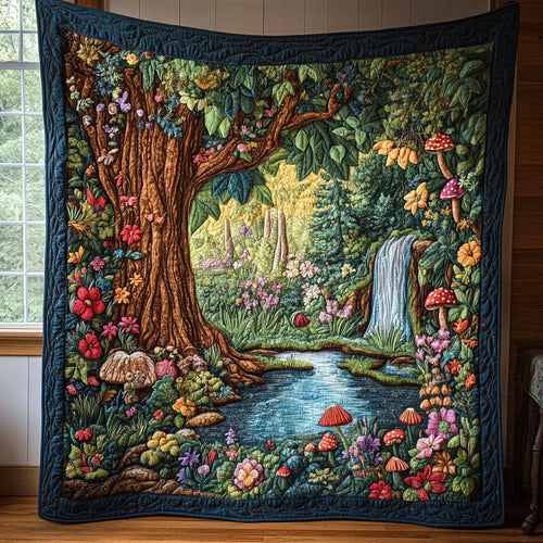 Woodland Stream Quilt Blanket