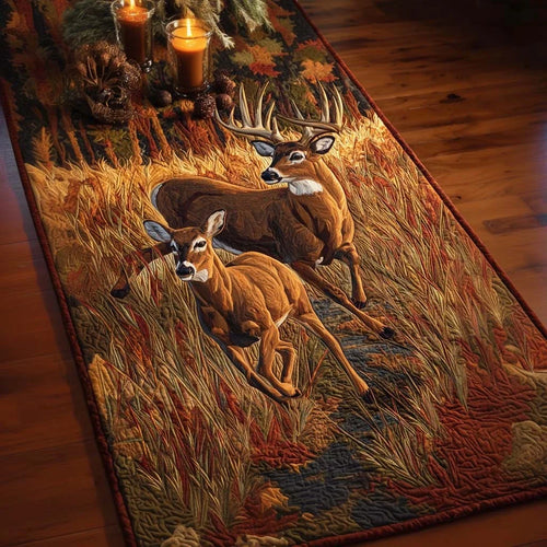 Woodland Watch Quilted Table Runner