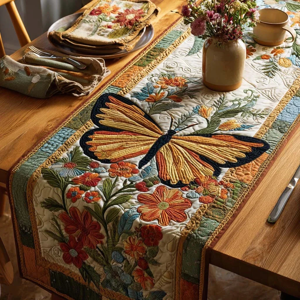 Woodland Wings Quilted Table Runner