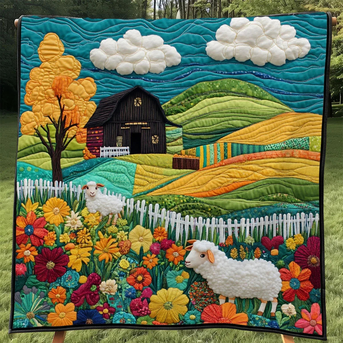 Wooly Meadow Quilt Blanket