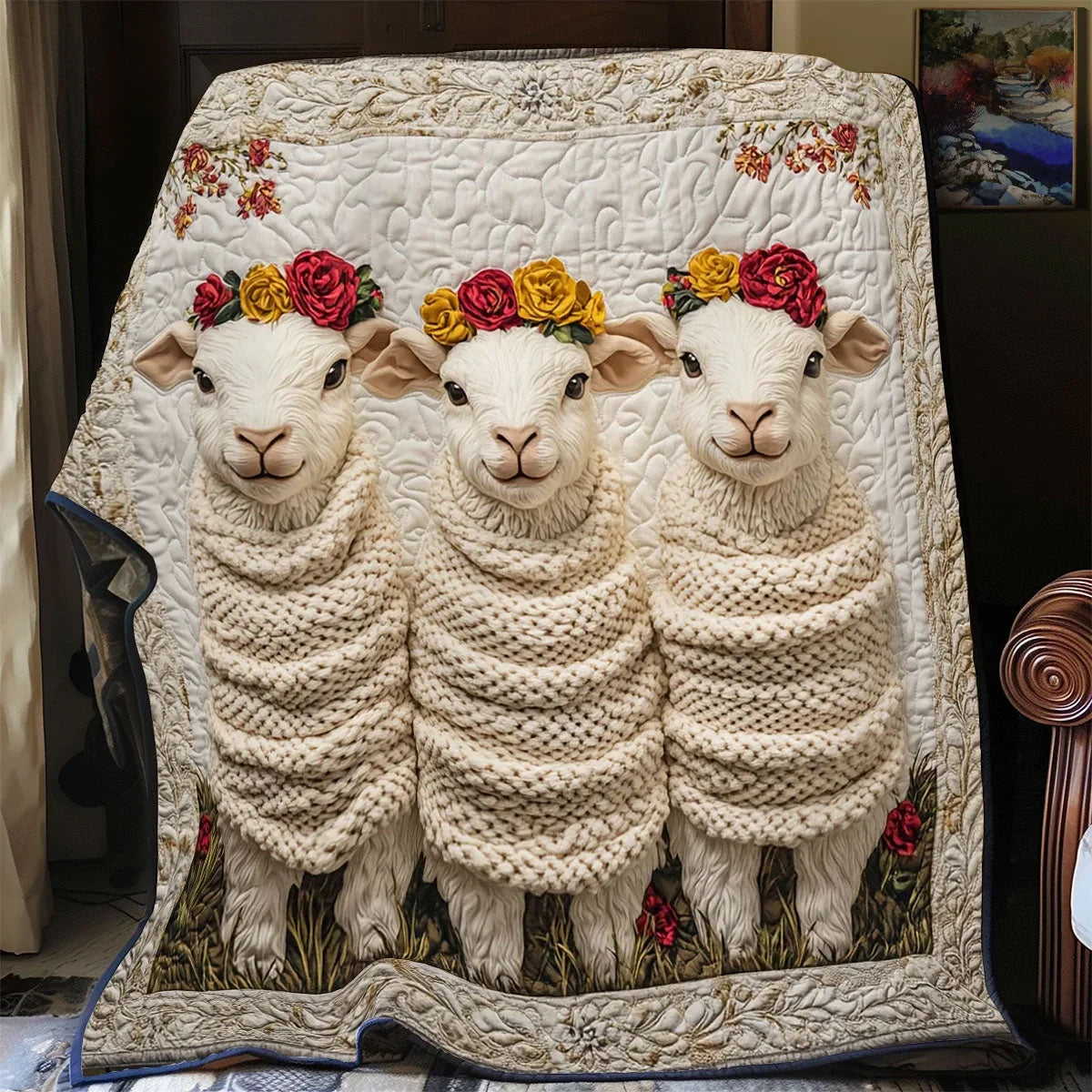 Wooly Sisters Quilt Blanket