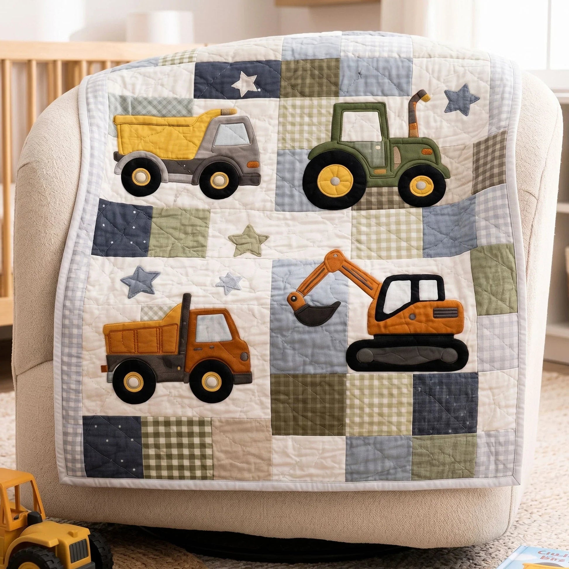 Work Site Quilt Blanket - Quilted Blanket by Wild and Way