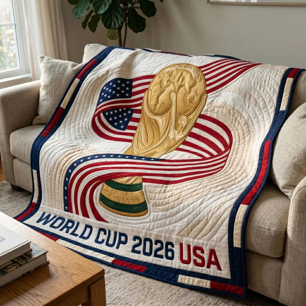 World Cup 2026 Usa Championship Quilt Blanket