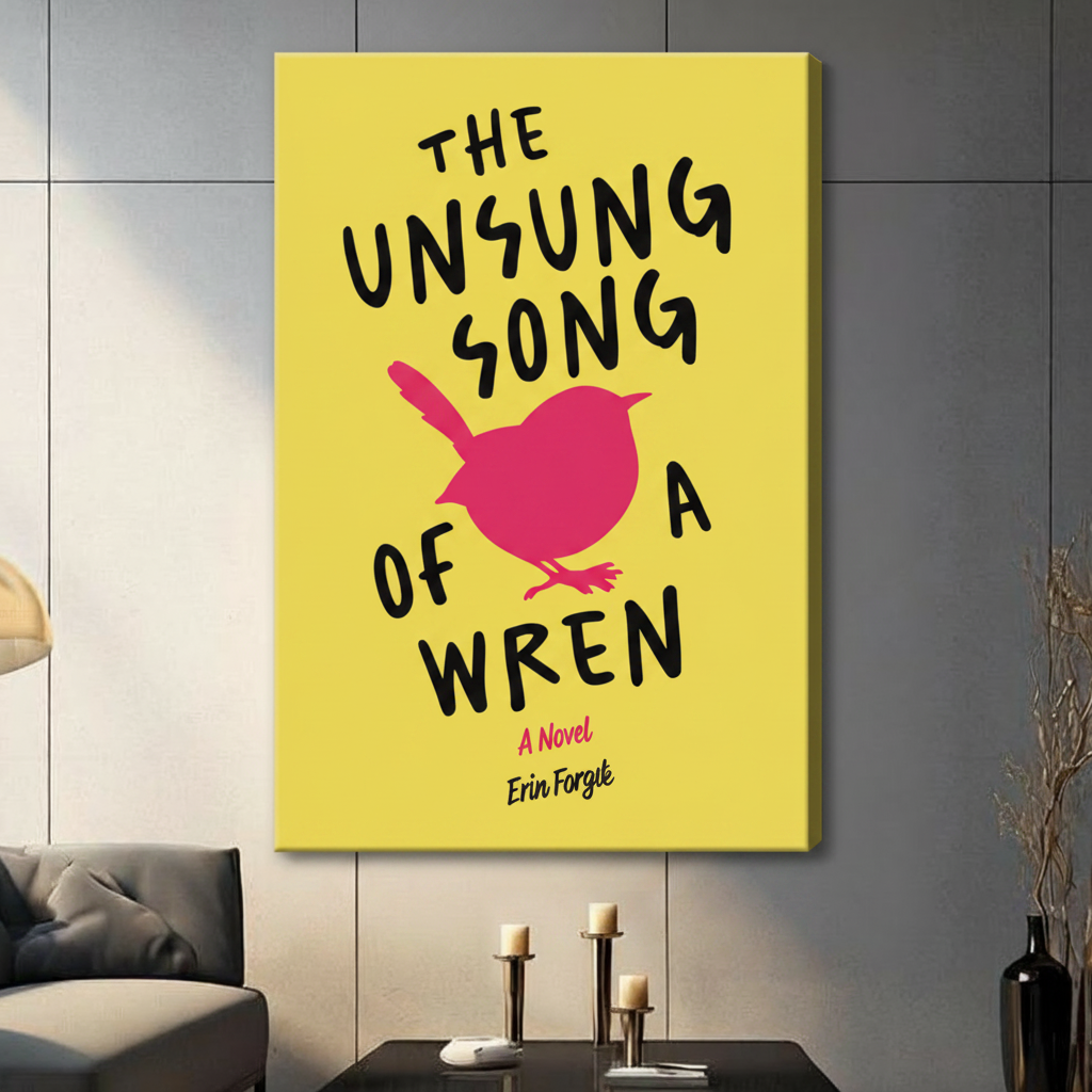Wren Book Cover Literary Canvas Wall Art