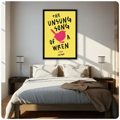 Wren Book Cover Literary Canvas Wall Art