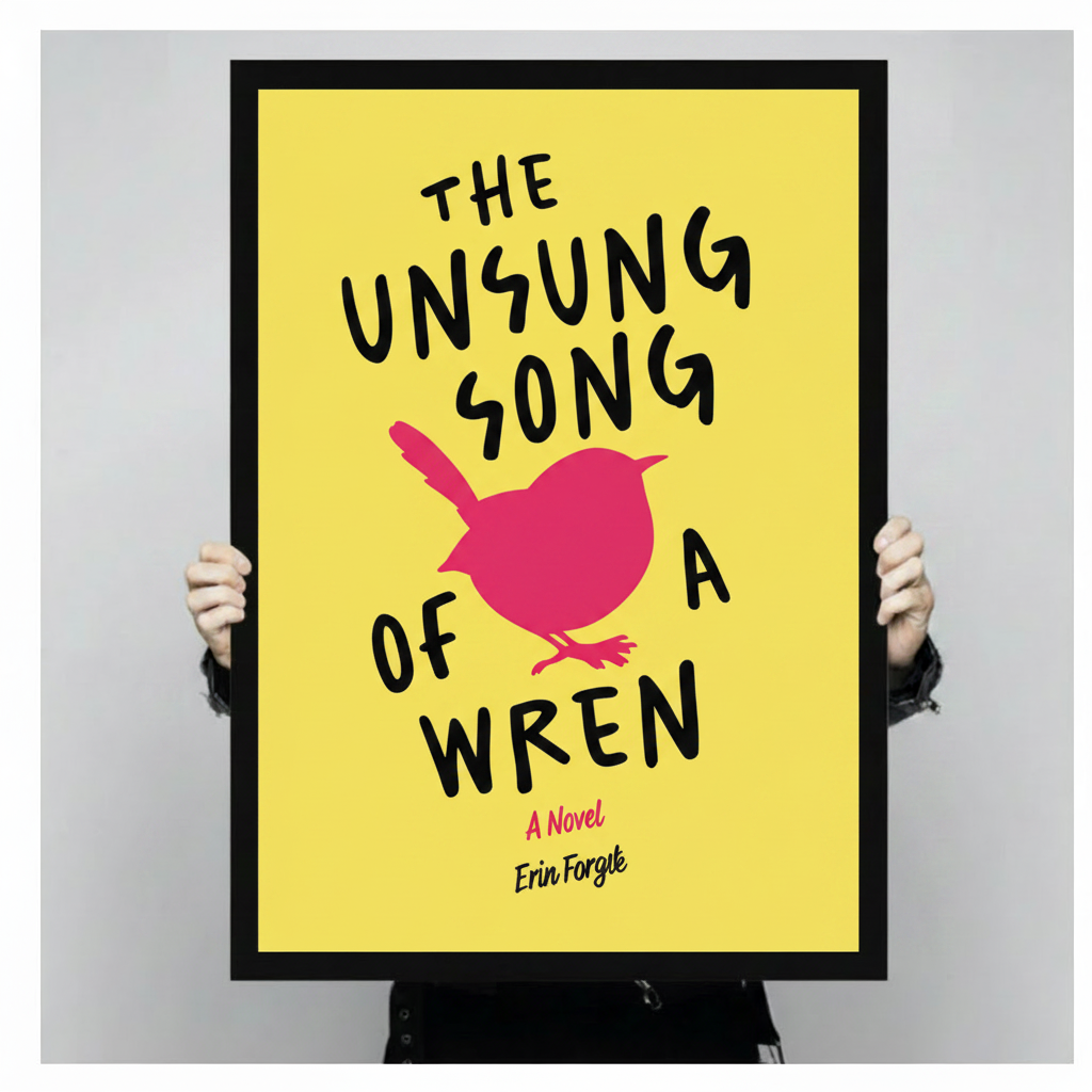 Wren Book Cover Literary Canvas Wall Art