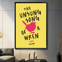 Wren Book Cover Literary Canvas Wall Art