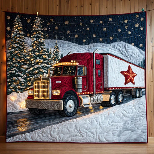 Xmas Day Container Quilt Blanket