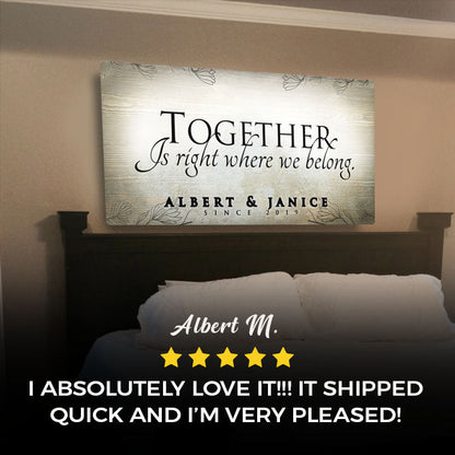 Together Sign - canvas